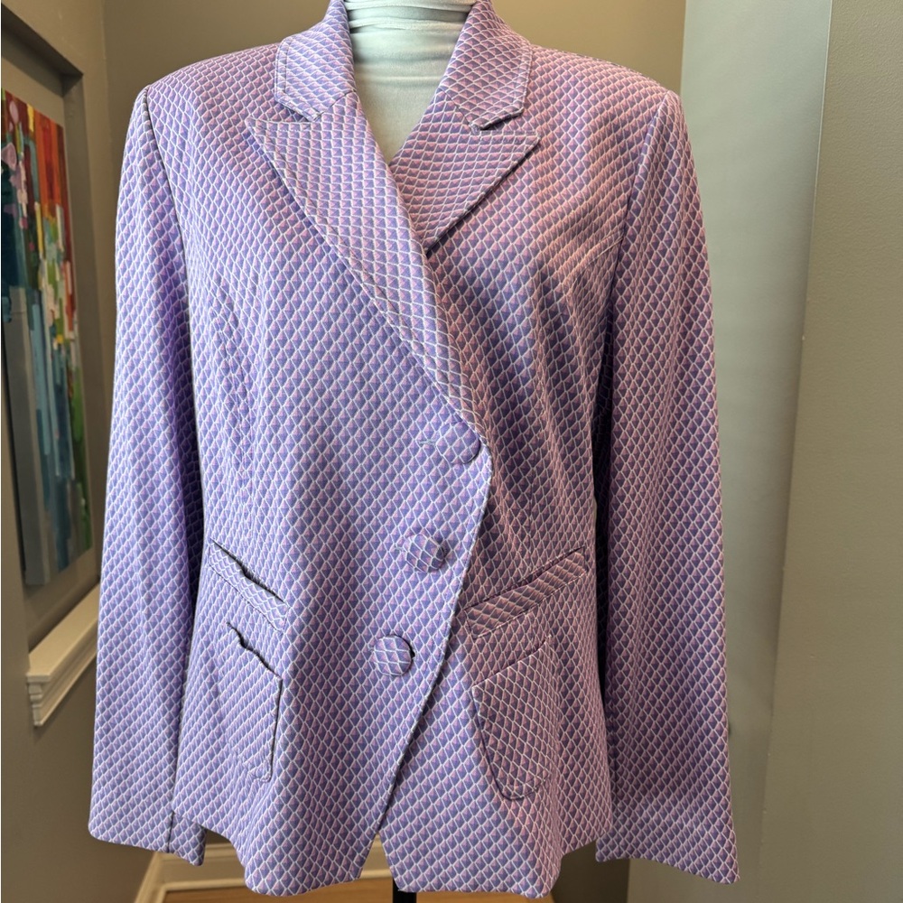 NWOT Cabi Imperial Blazer. Sugar Plum Geo. Size XL. - Picture 4 of 13